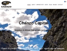 Tablet Screenshot of chanzocapital.com